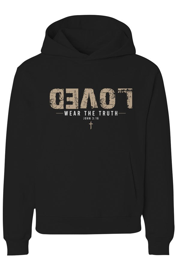 Premium LOVED faith inspired oversized hoodie
