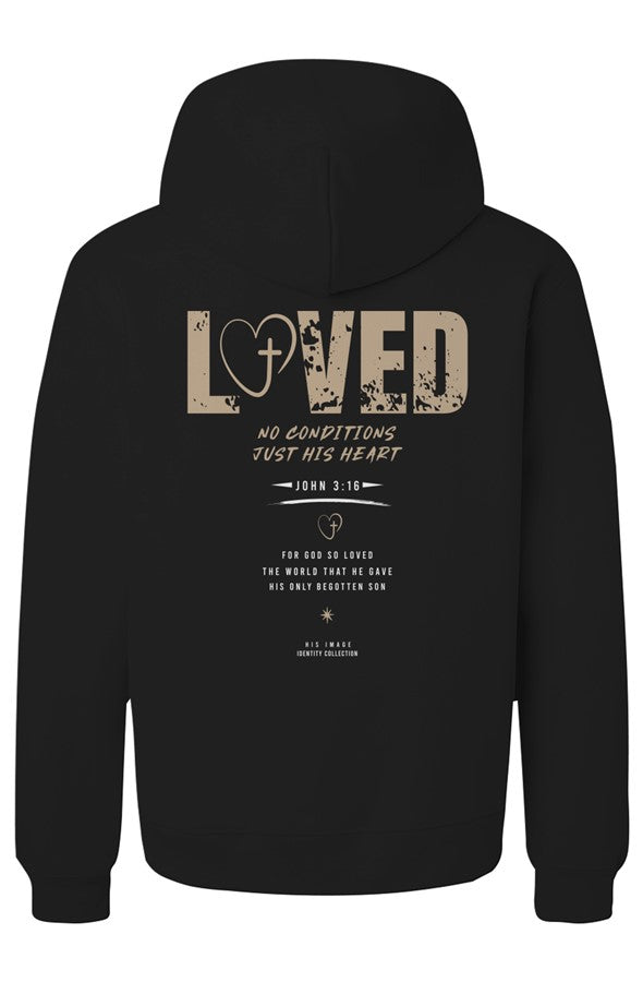 LOVED Unisex Heavyweight Hoodie by Courtesy of God