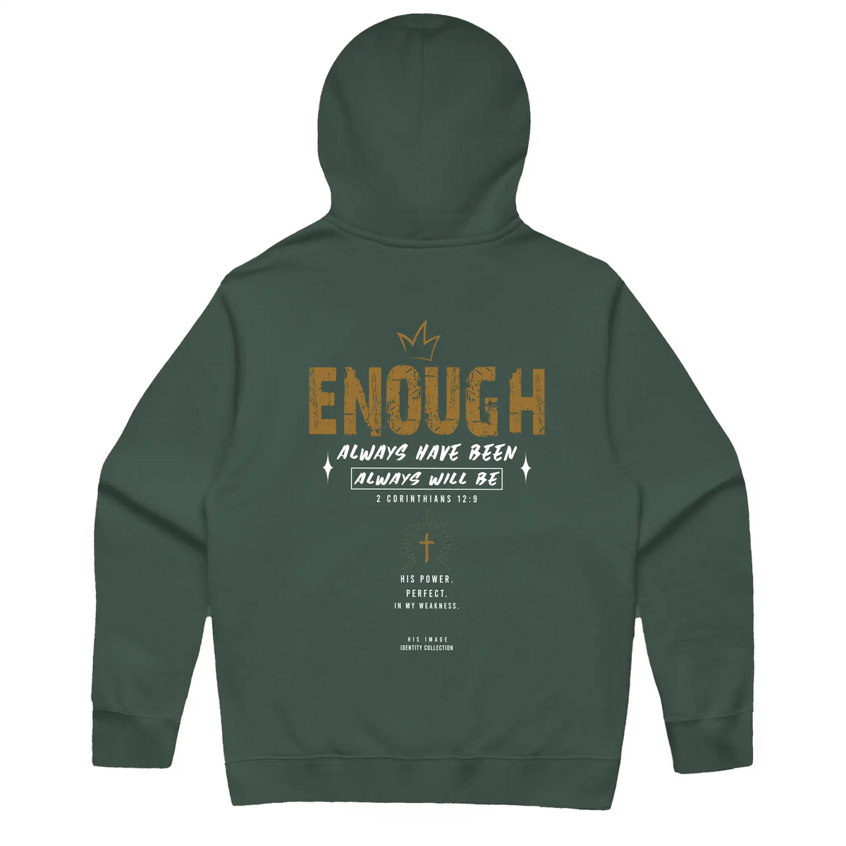 Oversized ENOUGH faith inspired hoodie by Courtesy of God