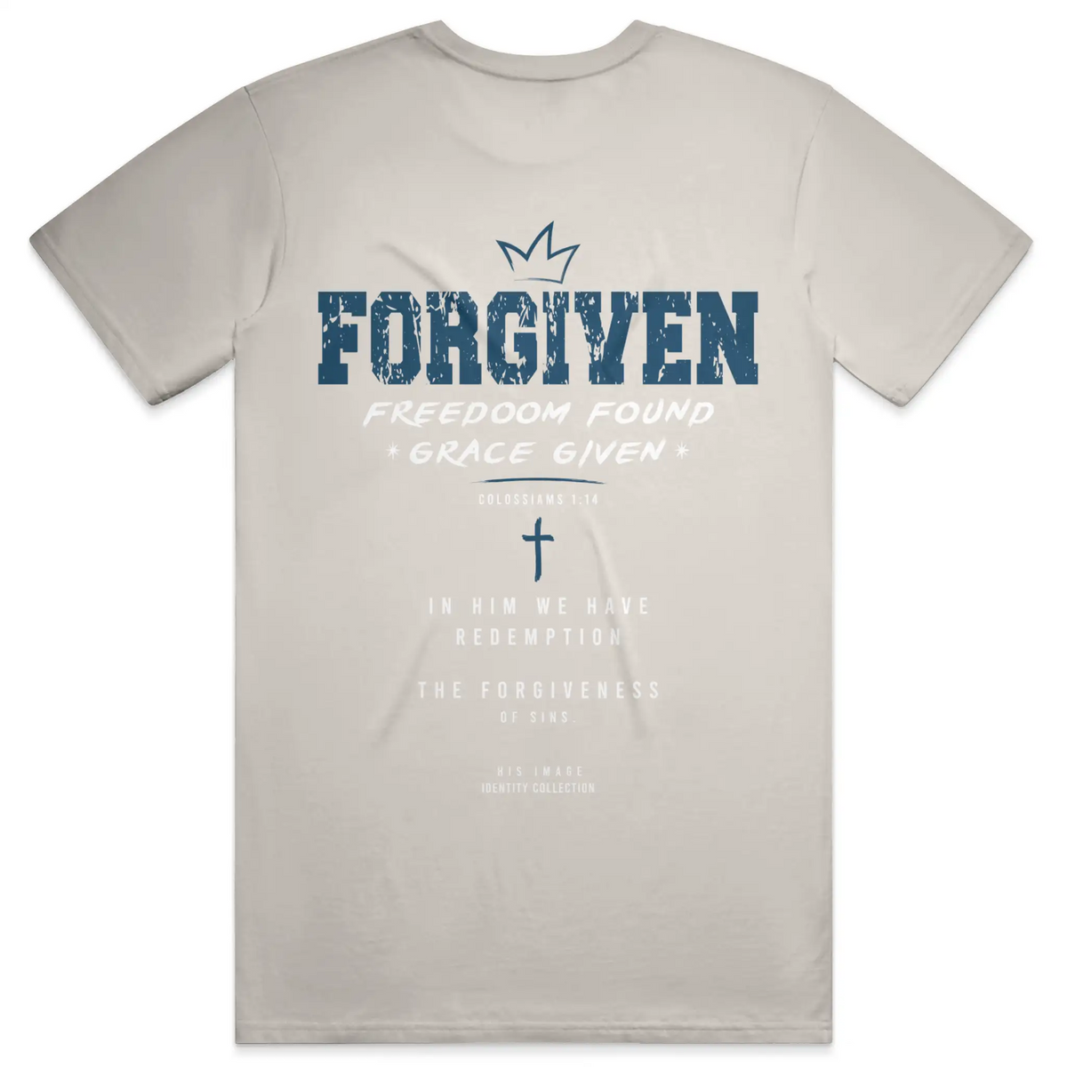 FORGIVEN unisex cotton tee by Courtesy of God