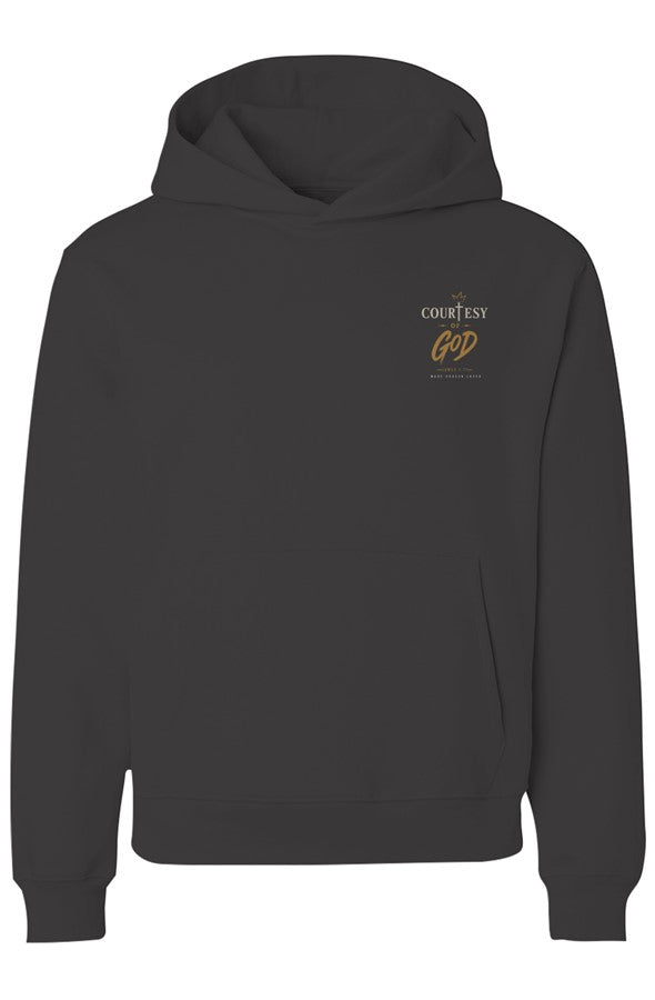Courtesy of God faith inspired signature hoodie