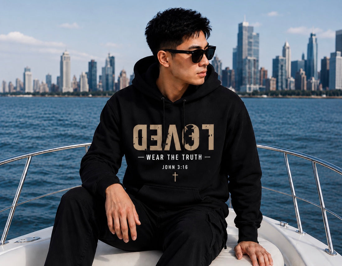 LOVED Unisex Heavyweight Hoodie by Courtesy of God