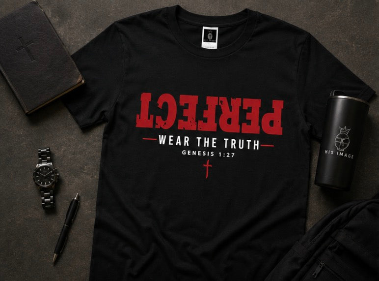 PERFECT Christian T-shirt with upside-down front design